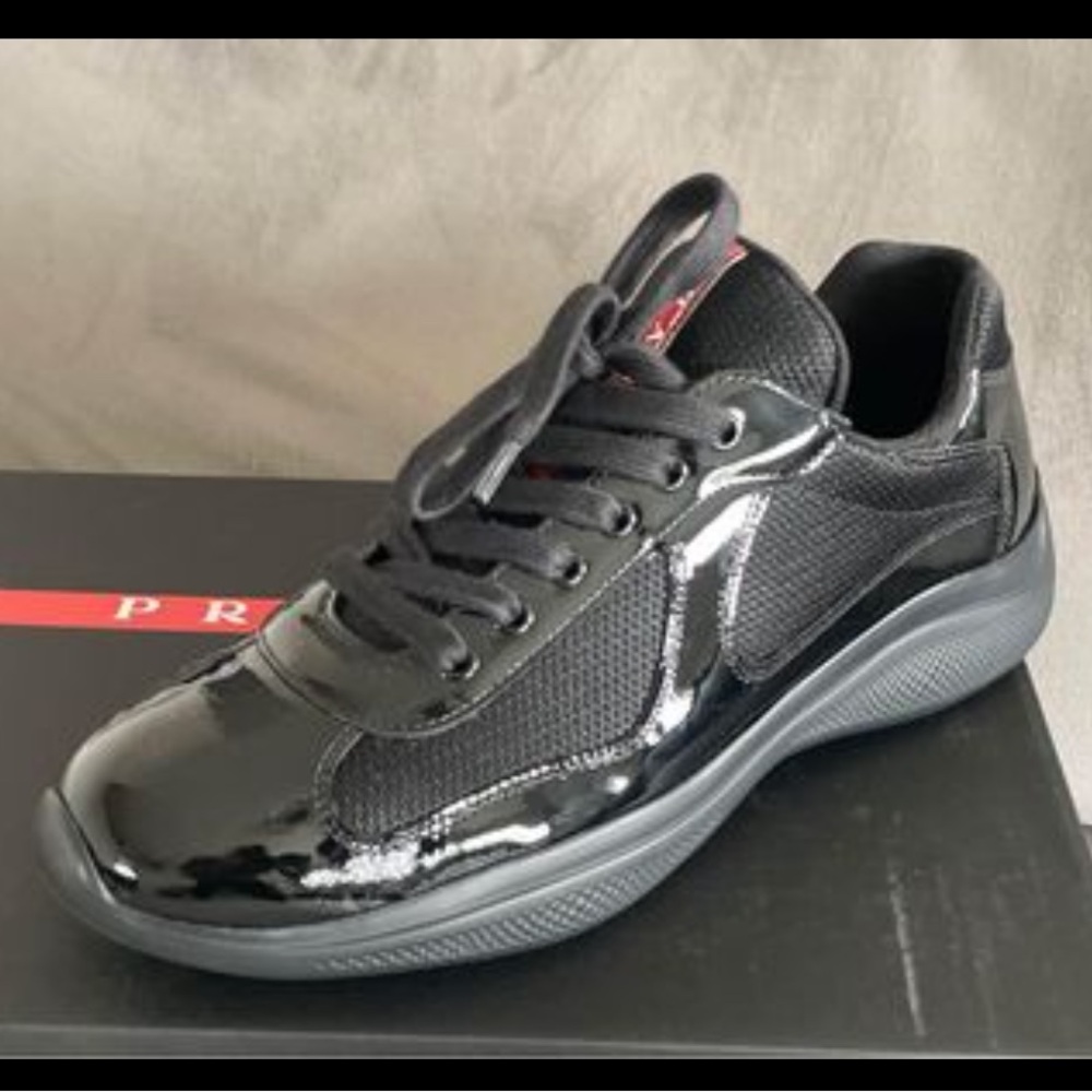 Prada America’s Cup Patent Sneakers